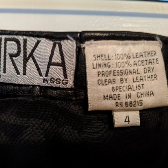 IRKA by SSG leather pants - Picture 2 of 4